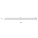 SIGOR surface luminaire CIRCEL IP20, white dimmable