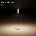 SIGOR battery table lamp NUCANDLE with touch dimmer IP54, chrome, glossy, white dimmable
