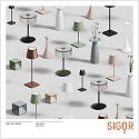 SIGOR battery table lamp NUCANDLE with touch dimmer IP54, chrome, glossy, white dimmable
