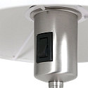 Luminaria de mesa NOOR redondo, con interruptor, con pantalla E27 IP20