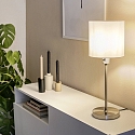 Luminaria de mesa NOOR redondo, con interruptor, con pantalla E27 IP20