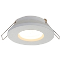 Steinhauer recessed luminaire PÉLITE SPOT round, rigid, with open cable GU10 IP44, white matt dimmable