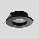 Steinhauer Luminaria empotrable P�LITE SPOT redondo, r�gido, con cable abierto GU10 IP44, negro mate regulable