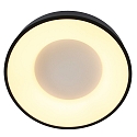 Luminaria de techo RINGLEDE - � 48CM grande, redondo, directo / indirecto IP20, negro mate regulable