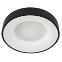 Luminaria de techo RINGLEDE - � 48CM grande, redondo, directo / indirecto IP20, negro mate regulable