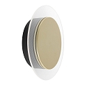 wall and ceiling luminaire LIDO round, adjustable, indirect, perforated IP20, black matt dimmable