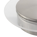 Steinhauer wall and ceiling luminaire LIDO round, adjustable, indirect, perforated IP20, steel brushed dimmable