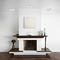 Steinhauer wall and ceiling luminaire LIDO round, adjustable, indirect, perforated IP20, white matt dimmable