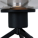 Steinhauer table lamp REFLEXION - � 22CM 1 flame, flat, with switch, with plug E27 IP20, black matt 