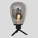 Steinhauer Luminaria de mesa REFLEXION - � 15CM de 1 llama, alto, con interruptor, con enchufe E27 IP20, negro mate 