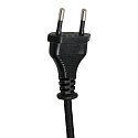 anne light & home wall luminaire KASKET with switch, with jointed arm, with plug E27 IP20, black matt 