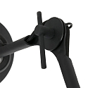 anne light & home wall luminaire KASKET with switch, with jointed arm, with plug E27 IP20, black matt 