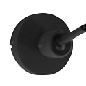 anne light & home wall luminaire KASKET with switch, with jointed arm, with plug E27 IP20, black matt 