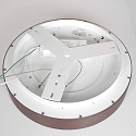 Luminaria de techo RINGLEDE - � 30CM peque�o, redondo, directo / indirecto IP20, negro mate regulable