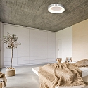 Steinhauer ceiling luminaire RINGLEDE - � 30CM small, round, direct / indirect IP20, silver brushed dimmable
