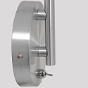 wall luminaire NATASJA with switch, with flex arm GU10 IP20, steel brushed dimmable