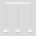 Mexlite pendant luminaire BJORR 3 flames E27 IP20, white matt dimmable