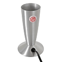 Mexlite Luminaria de mesa VOLCAN con interruptor, c�nico E14 IP20, acero cepillado 