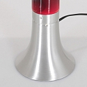 Mexlite Luminaria de mesa VOLCAN cil�ndrico, con interruptor E14 IP20, acero cepillado 