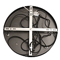 Steinhauer pendant luminaire BOLLIQUE 3 flames, round E27 IP20, black matt dimmable