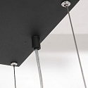 Steinhauer Luminaria colgante TØR de 6 llamas, con estante IP20, negro mate regulable