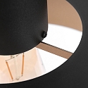 anne light & home pendant luminaire FLINTER 1 flame, cylindrical, direct / indirect E27 IP20, black matt dimmable