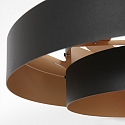 anne light & home pendant luminaire FLINTER 1 flame, cylindrical, direct / indirect E27 IP20, black matt dimmable