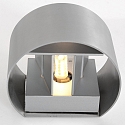 Luminaria de pared MURO Arriba-Abajo, redondo, ajustable G9 IP20, acero cepillado regulable