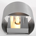 Luminaria de pared MURO Arriba-Abajo, redondo, ajustable G9 IP20, acero cepillado regulable