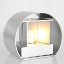 Luminaria de pared MURO Arriba-Abajo, redondo, ajustable G9 IP20, acero cepillado regulable