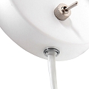 Mexlite Luminaria de pared UPROUND de 1 llama GU10 IP20, blanco 