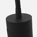 Mexlite Luminaria de pared UPROUND de 1 llama GU10 IP20, negro 