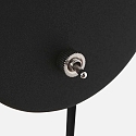 Mexlite Luminaria de pared UPROUND de 1 llama GU10 IP20, negro 