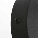Mexlite Luminaria de pared UPROUND de 1 llama GU10 IP20, negro 