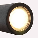 Mexlite Luminaria de pared UPROUND de 1 llama GU10 IP20, negro 