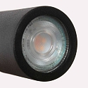 Mexlite Luminaria de pared UPROUND de 1 llama GU10 IP20, negro 