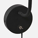 Mexlite Luminaria de pared UPROUND de 1 llama GU10 IP20, negro 