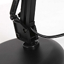 Mexlite Luminaria de mesa STUDY inclinable E27 IP20, negro
