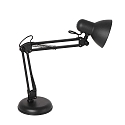 Mexlite Luminaria de mesa STUDY inclinable E27 IP20, negro
