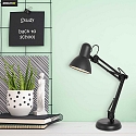 Mexlite Luminaria de mesa STUDY inclinable E27 IP20, negro