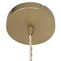 Mexlite pendant luminaire GRAZIOGLASS ?10cm E27 IP20, brass