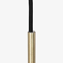pendant luminaire BOLLIQUE round E27 IP20, amber, brass, black dimmable