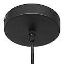pendant luminaire BOLLIQUE round E27 IP20, amber, brass, black dimmable