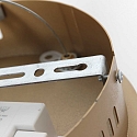 Luminaria colgante RINGLUX LED IP20, dorado regulable