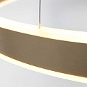 Luminaria colgante RINGLUX LED IP20, dorado regulable