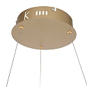 Luminaria colgante RINGLUX LED IP20, dorado regulable