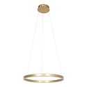 Luminaria colgante RINGLUX LED IP20, dorado regulable