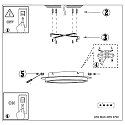 ceiling luminaire RINGLUX 1 flame IP20, gold dimmable