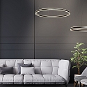 Steinhauer pendant luminaire RINGLUX up / down IP20, black dimmable