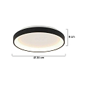 ceiling luminaire RINGLEDE IP20, gold dimmable